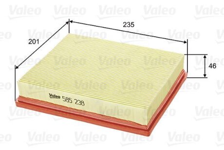 Повітряний фільтр Valeo 585238
