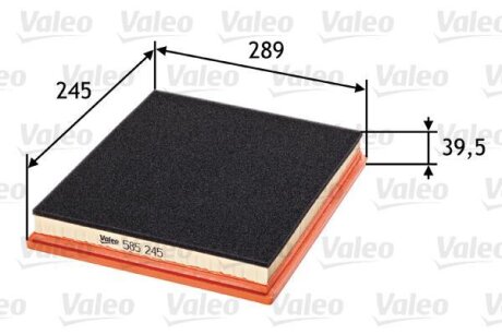 Повітряний фільтр Valeo 585245