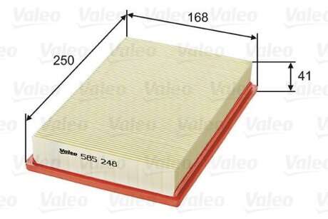 Повітряний фільтр Valeo 585248