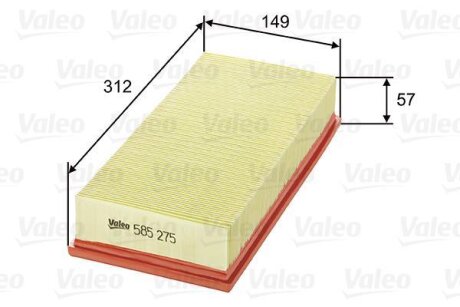 Повітряний фільтр Valeo 585275