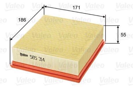 Повітряний фільтр Valeo 585314