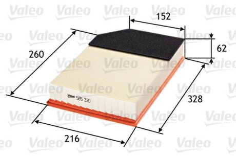 Фільтр повітря Valeo 585320