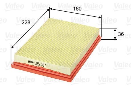 Повітряний фільтр Valeo 585337