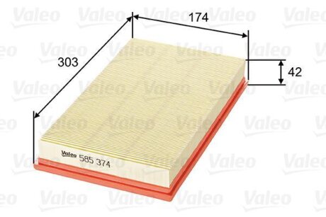 Повітряний фільтр Valeo 585374