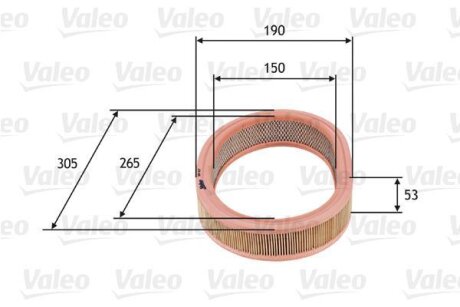 Повітряний фільтр Valeo 585627