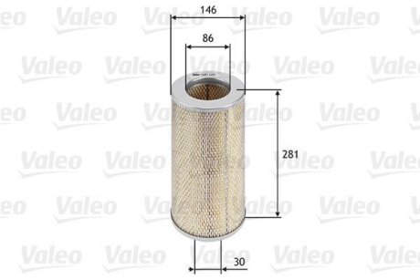 Повітряний фільтр Valeo 585680