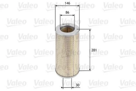 Повітряний фільтр Valeo 585680
