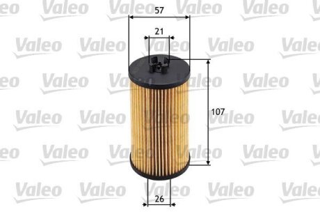 Фільтр масляний ALFA ROMEO/CHEVROLET/FIAT/OPEL 159/Aveo/Croma/Astra "1,0-1,8 "98>> Valeo 586531
