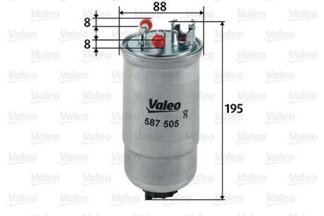 Топливный фильтр Valeo 587505