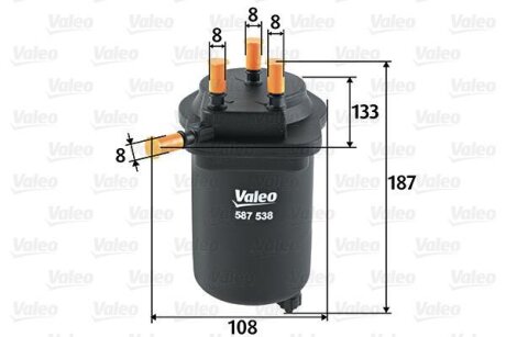 Топливный фильтр Valeo 587538