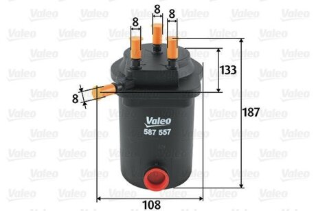 Фільтр палива Valeo 587557