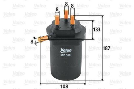 Фільтр палива Valeo 587559