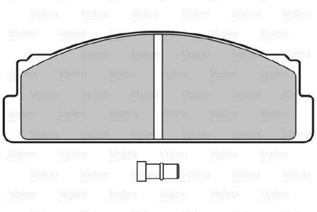 Гальмівні колодки, дискові Valeo 598088