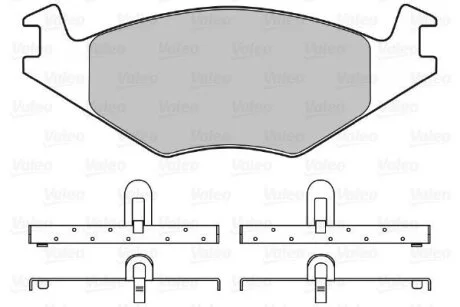 Гальмівні колодки, дискові Valeo 598127