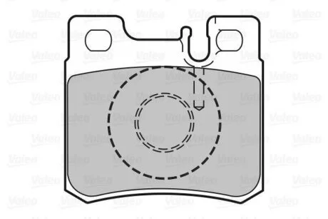 Гальмівні колодки, дискові Valeo 598272