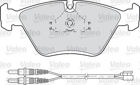 Гальмівні колодки, дискові Valeo 598281