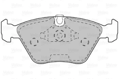 Гальмівні колодки, дискові Valeo 598310