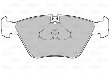 Гальмівні колодки, дискові Valeo 598409