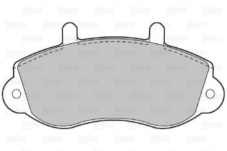 Гальмівні колодки, дискові Valeo 598490