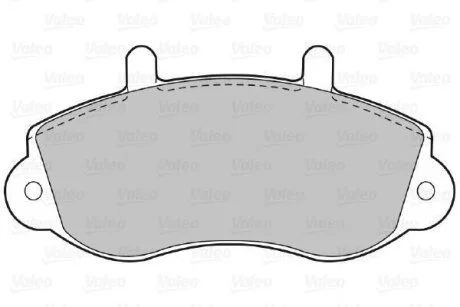 Гальмівні колодки, дискові Valeo 598490