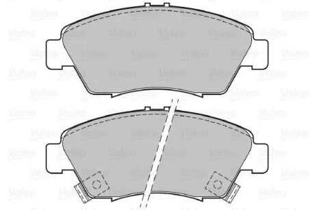 Гальмівні колодки, дискові Valeo 598494
