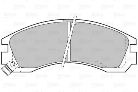 Гальмівні колодки, дискові Valeo 598517
