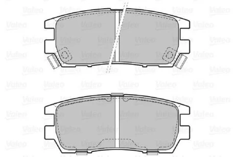 Гальмівні колодки, дискові Valeo 598519
