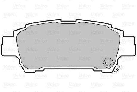 Гальмівні колодки, дискові Valeo 598542