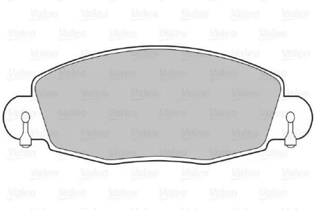 Гальмівні колодки, дискові Valeo 598547