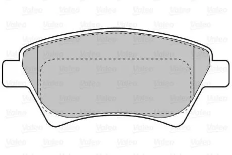 Гальмівні колодки, дискові Valeo 598558