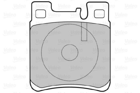 Колодки тормозные MB W202/203 -07 задн. Valeo 598617