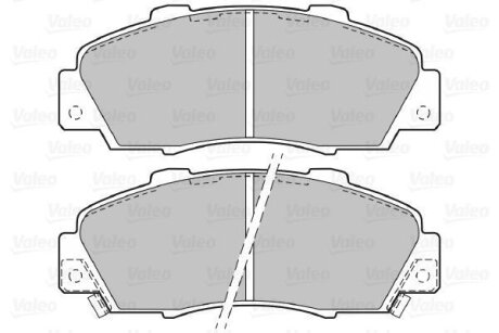 Гальмівні колодки, дискові Valeo 598627