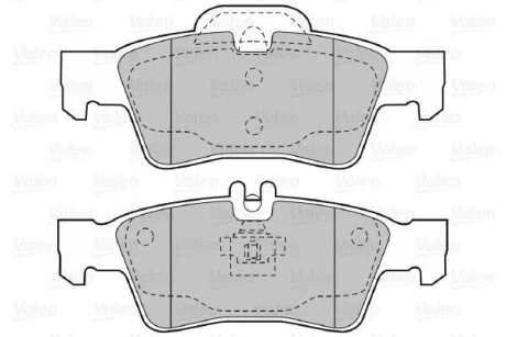 Гальмівні колодки, дискові Valeo 598637