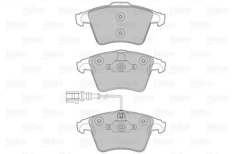 Гальмівні колодки, дискові Valeo 598652
