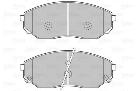 Гальмівні колодки, дискові Valeo 598654