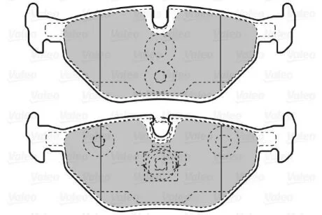Гальмівні колодки, дискові Valeo 598753
