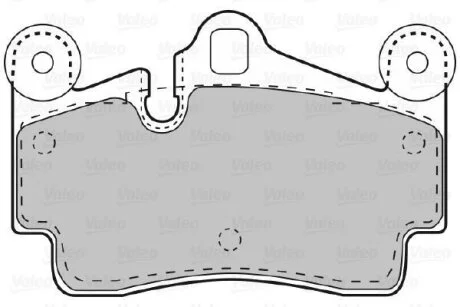 Гальмівні колодки, дискові Valeo 598770