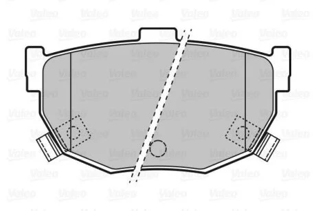 Колодки тормозные HYUN/KIA ELANTRA/CERATO 00- задн. Valeo 598817