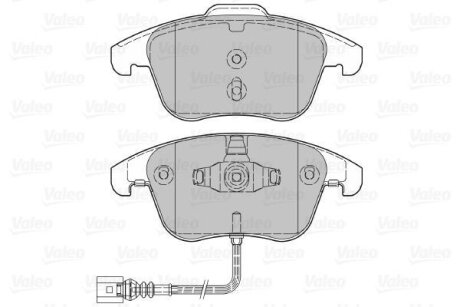 Гальмівні колодки, дискові Valeo 601036