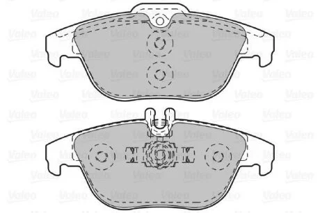 Гальмівні колодки, дискові Valeo 601051