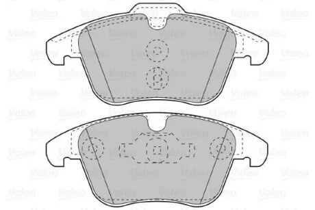 Комплект гальмівних накладок, дискове гальмо Valeo 601056