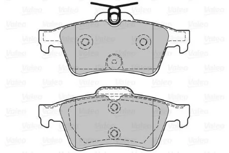 Гальмівні колодки, дискові Valeo 601358