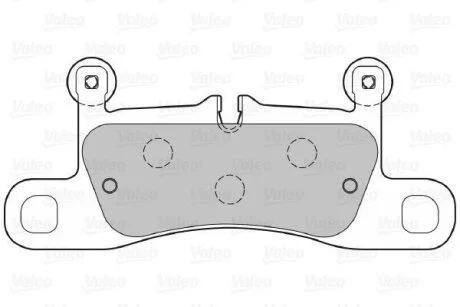 Гальмівні колодки, дискові Valeo 601387