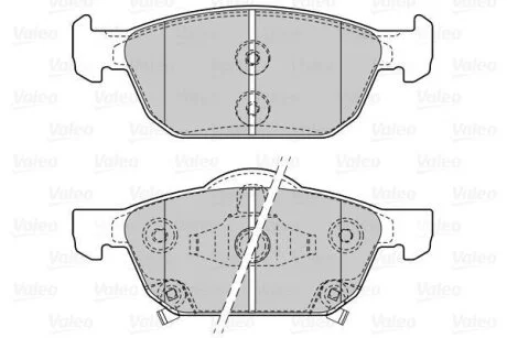 Комплект гальмівних накладок, дискове гальмо Valeo 601508
