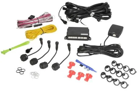 Комплект паркувальних датчиків (задн/передн), 4 шт, гудок, колір: чорний, діаметр сенсора: 18 мм, сумісність: так (12 В, можливість лакування) Valeo 632200