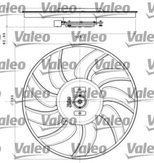 Вентилятор радиатора (левый) Valeo 696350