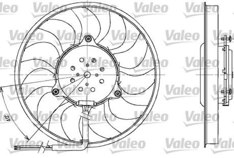 Вентилятор, охлаждение двигателя Valeo 698611