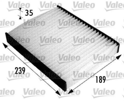 Фильтр салона Ford Fiesta/Fusion Valeo 698694