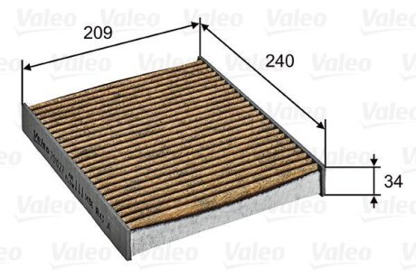 Фільтр салону Valeo 701027