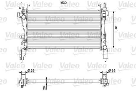 Радіатор Valeo 701718